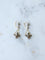 Boucles d'oreilles Boucles d'oreilles dormeuses pendantes en or jaune et rose 18k et diamants 58 Facettes