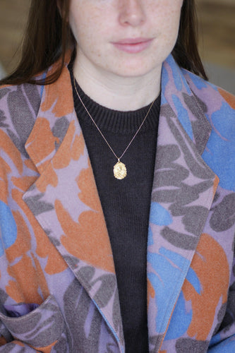 Pendentif Médaille - Médaille Vierge Marie « Virgo fidelis » en or jaune 18 kt 58 Facettes