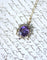 Pendentif Pendentif ancien en or jaune 18k, argent, améthyste, perles fines et diamants 58 Facettes