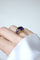 Bague 49 Bague boule à gaudrons en or jaune 18k et améthystes 58 Facettes