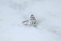 Bague Bague marquise Art Déco pavée en platine et diamants 0,85 ct 58 Facettes