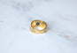 Bague 52 Bague bandeau victorienne en or jaune 18kt et saphir coussin 58 Facettes