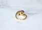 Bague 57 Bague Toi et Moi en or jaune 18k, platine, rubis et diamants 58 Facettes