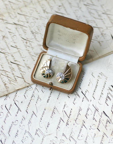 Boucles d'oreilles Boucles d’oreilles coquillage en or rose 18 ct et diamants 58 Facettes