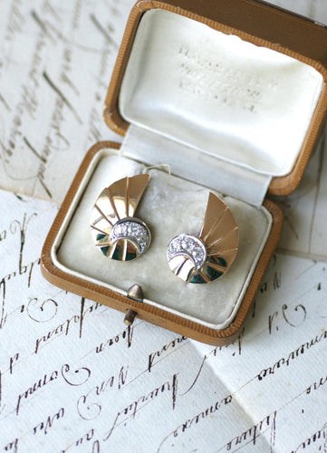Boucles d'oreilles Boucles d’oreilles coquillage en or rose 18 ct et diamants 58 Facettes