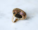 Bague 60.5 Chevalière ancienne - Bague en or jaune 18 kt avec camée sardonyx 58 Facettes