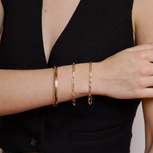 Bracelet Bracelet vintage classique en or jaune 14 carats 58 Facettes 2501026