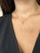 Collier Collier demi-lune en or rose 18K et diamants naturels 58 Facettes