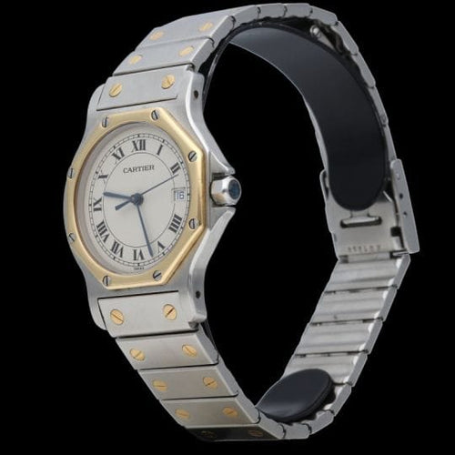 Montre Cartier Montre Santos Ronde Octagon 58 Facettes MT45175