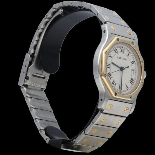 Montre Cartier Montre Santos Ronde Octagon 58 Facettes MT45175