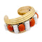 Bracelet René Boivin - Bracelet jonc Bobinettes en or jaune, platine, corail et diamants 58 Facettes 32496