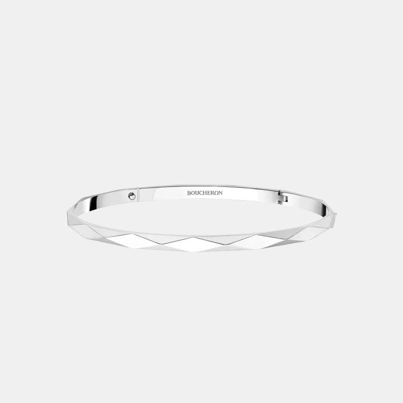 Bracelet Facette Or blanc  