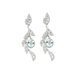 Earrings Foliage Earrings Aquamarine Diamonds 58 Facettes