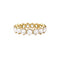 Bague 51 Alliance américaine - Bague en or jaune 750 et diamants 58 Facettes 34861