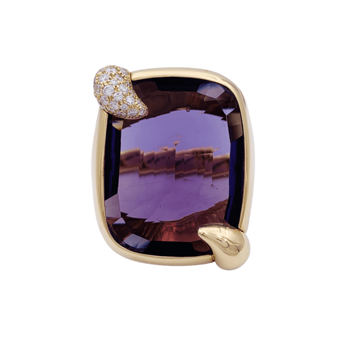 Bague 53 Pomellato Ritratto - Bague en or rose, améthyste et diamants 58 Facettes 33168