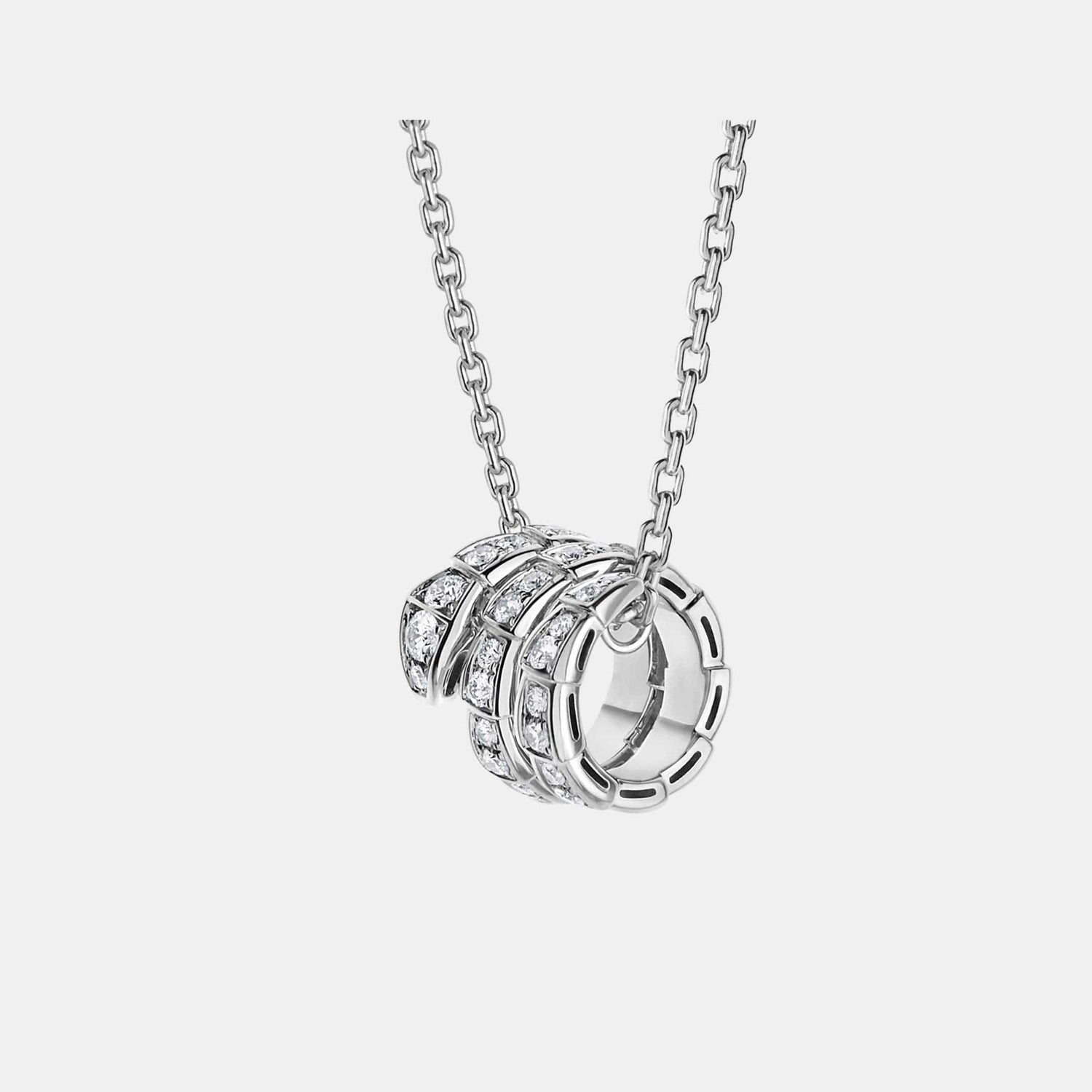 Collier Serpenti Viper Or blanc Diamant 0.63ct