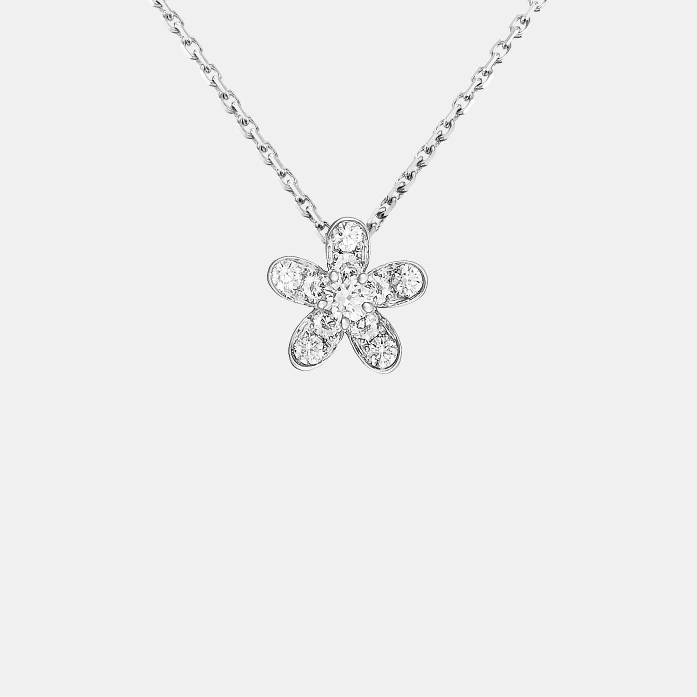 Pendentif Socrate Or blanc Diamant 0.31ct