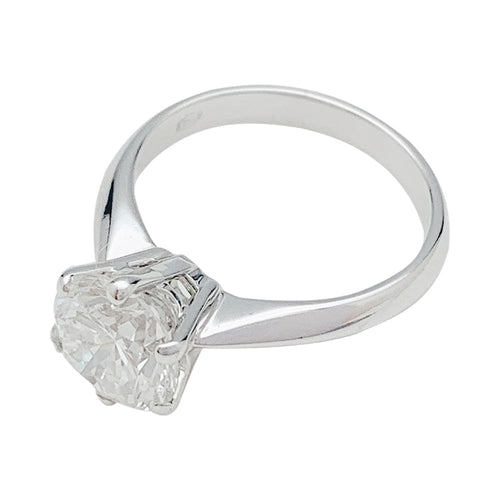 Bague 54 Bague diamant 2,52 ct en or blanc 750 58 Facettes 31503