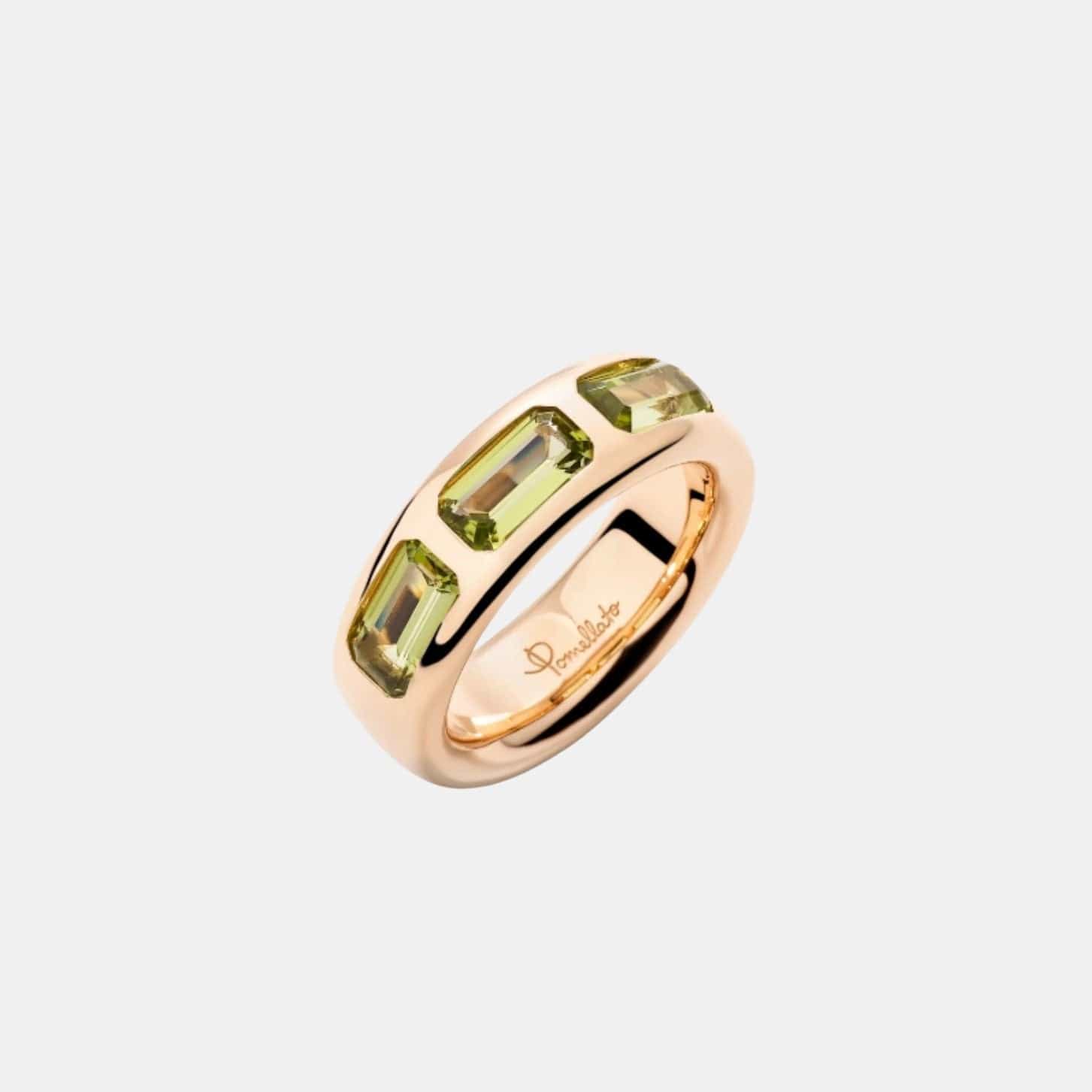 Bague Iconica Or rose Péridot 2.3ct