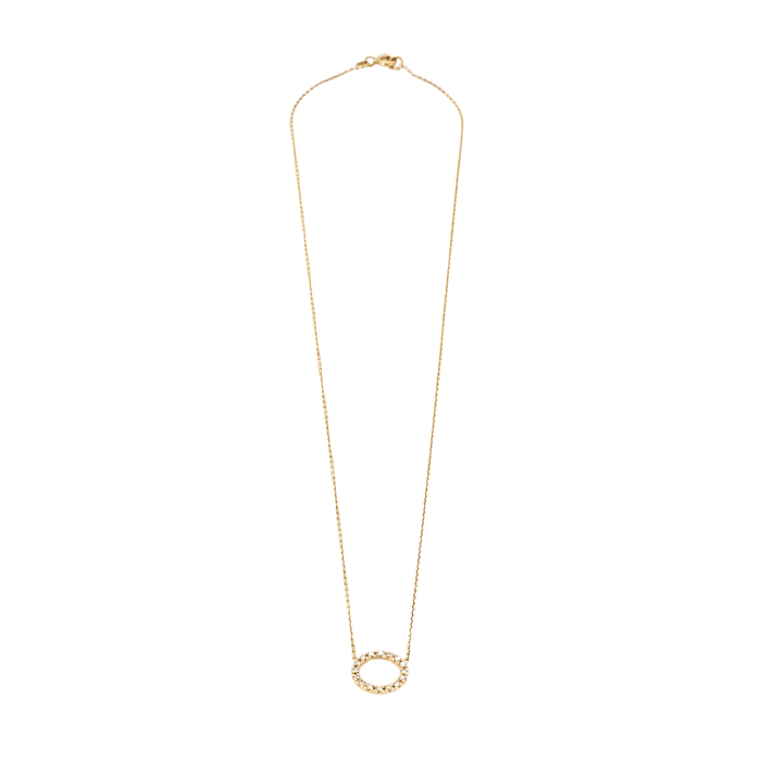 Collier Collier or jaune et diamants 58 Facettes