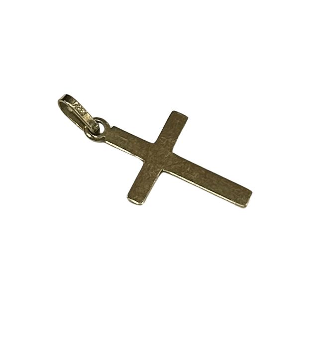 Pendentif Pendentif croix or jaune 58 Facettes LP518