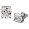 Boucles d'oreilles Clous d'oreilles or blanc diamants, 1,51 et 1,50 F.VS 58 Facettes