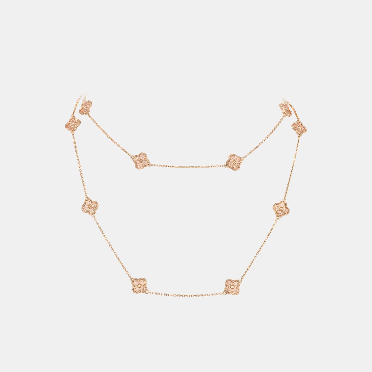 Collier Sweet Alhambra Or rose  