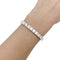 Bracelet Bracelet ligne en or blanc et platine, serti de diamants 58 Facettes 33496