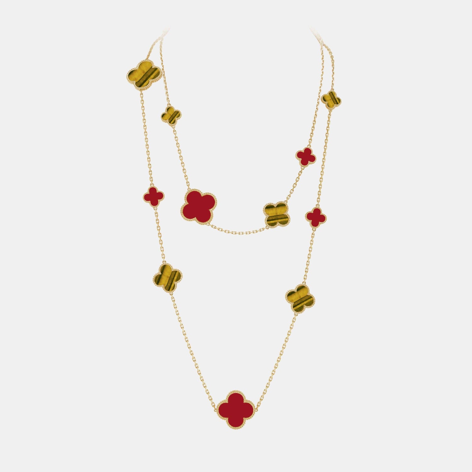 Collier Magic Alhambra Or jaune Mixte 