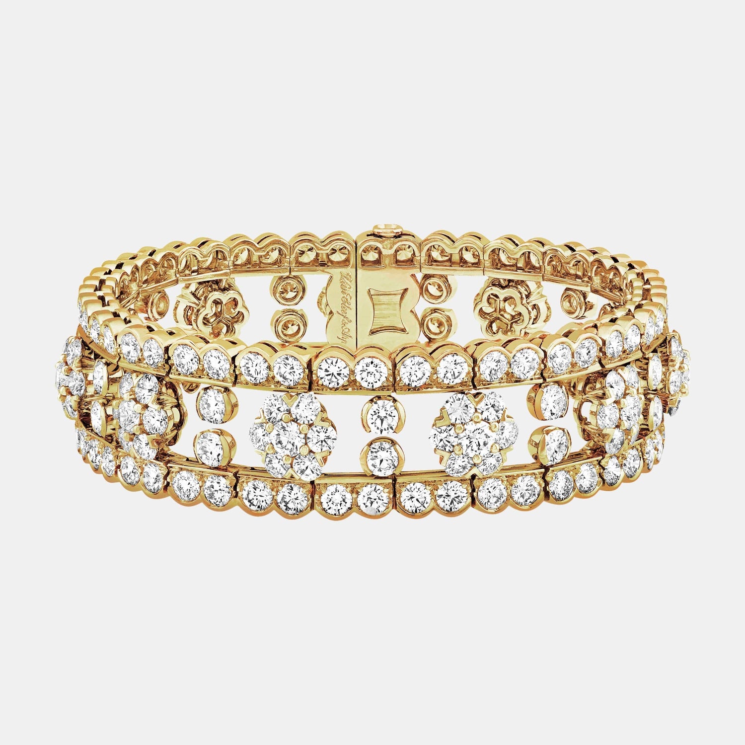 Bracelet Snowflake Or jaune Diamant 21.5ct