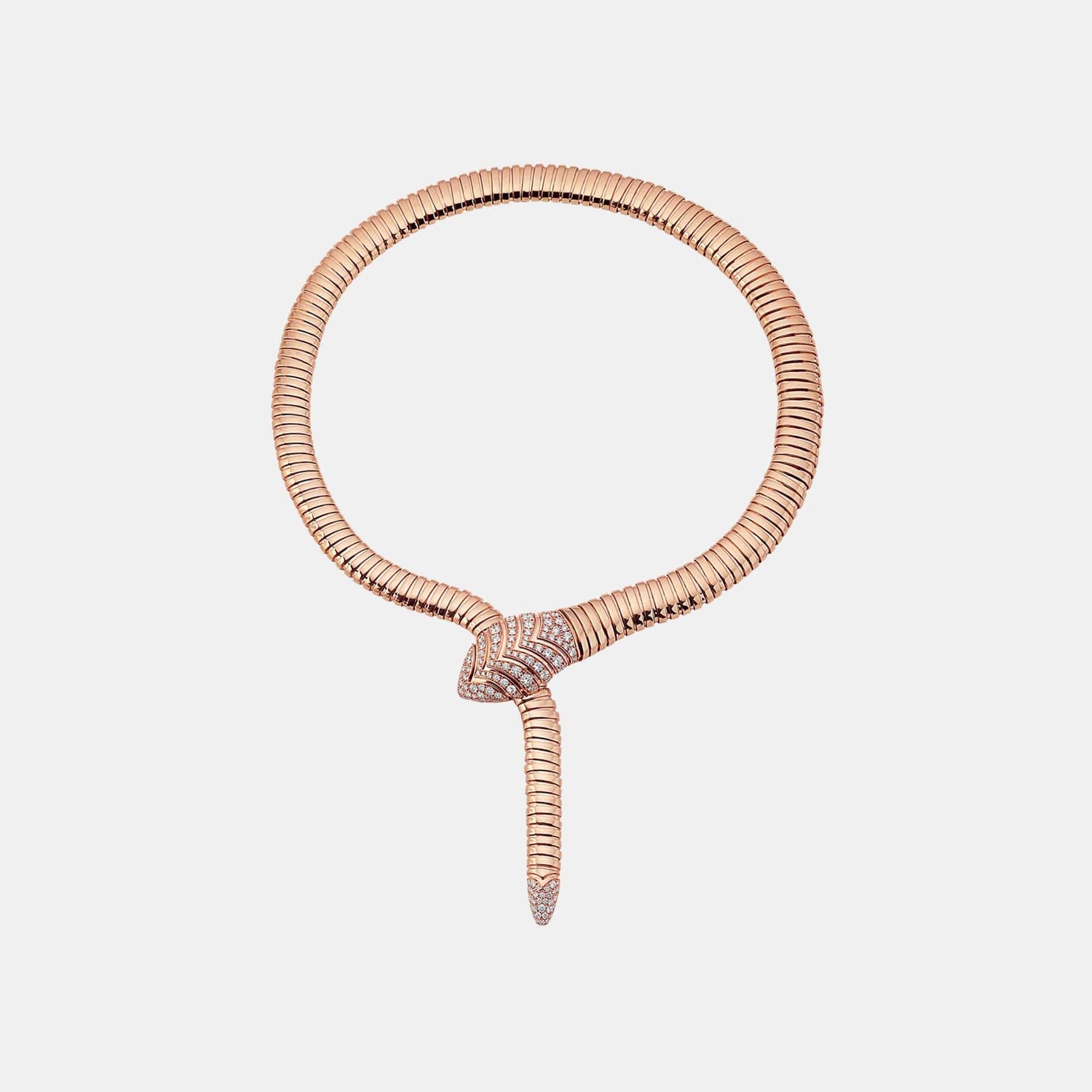 Collier Serpenti Or rose Diamant 3.13ct