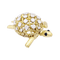 Broche Cartier Tortue - Broche vintage en or jaune, platine, diamants et saphirs 58 Facettes 33394