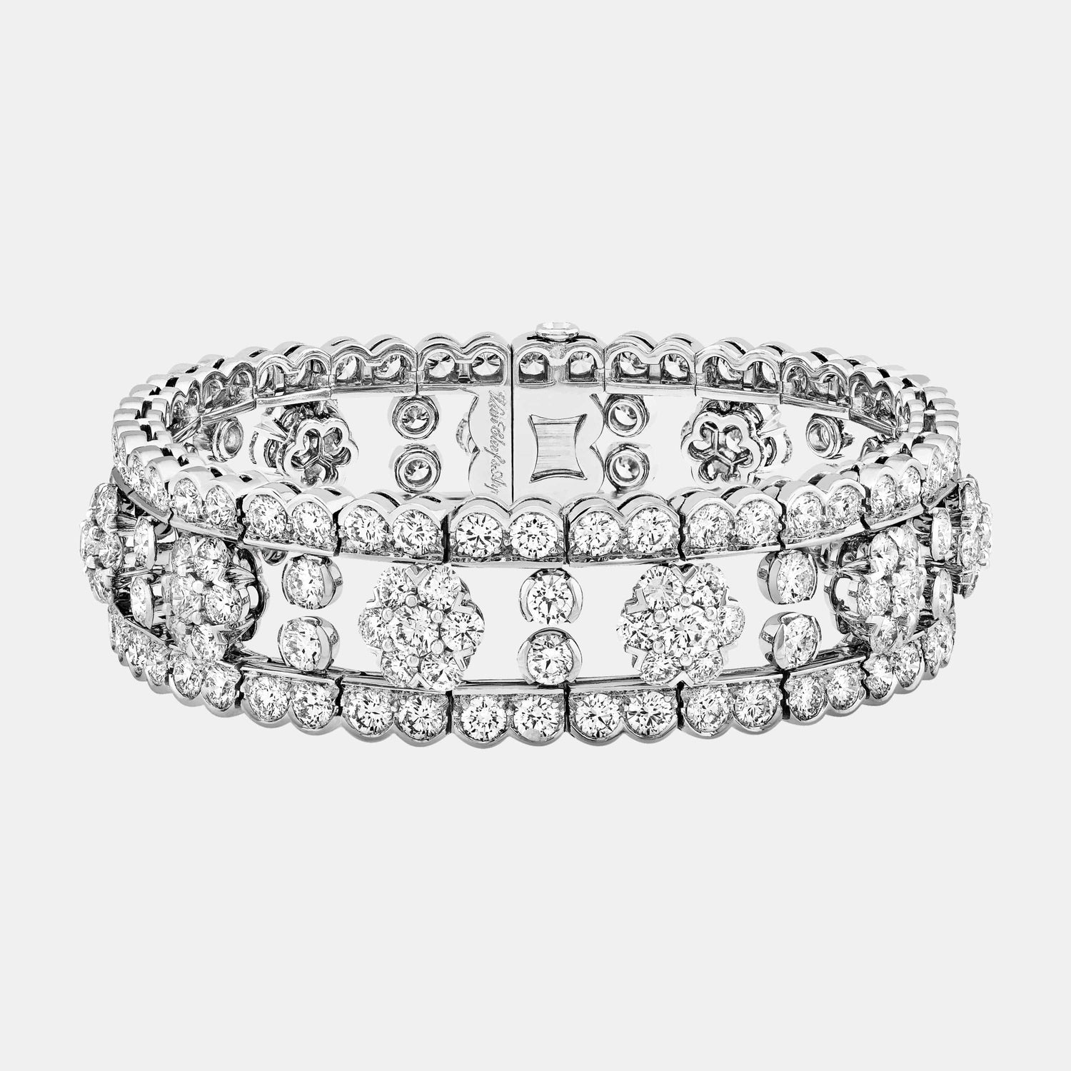 Bracelet Snowflake Platine Diamant 21.5ct