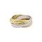 Bague 47 Cartier Trinity - Bague grand modèle en or jaune, rose et blanc 58 Facettes 35054