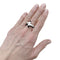 Bague 53 Cartier Menottes - Bague en or blanc et onyx 58 Facettes 35319