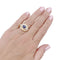 Bague 50 Bague jonc en or jaune 750/000 avec diamants et saphir 58 Facettes 33326
