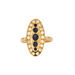 Bague 57.5 Bague en or jaune saphirs et diamants 58 Facettes 240 342