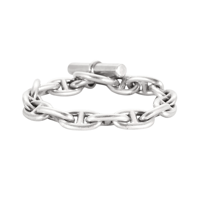 Bracelet HERMES - Chaîne d'ancre moyen modèle - Bracelet en argent 58 Facettes DDV4273-3