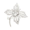 Broche Broche Fleur en platine et or blanc 18K, diamants 58 Facettes 33787