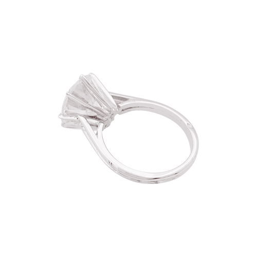 Bague 53 Solitaire - Bague en or blanc 750 sertie d’un diamant 4,02 ct 58 Facettes 34293