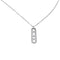 Collier Messika Move 10th Anniversary - Collier sautoir en or blanc et diamants 58 Facettes 32173