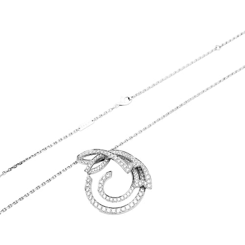 Collier Van Cleef & Arpels Contes d'Hiver - Sautoir en or blanc et diamants 58 Facettes 35181