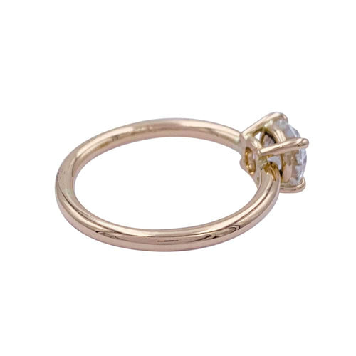 Bague 51 Bague solitaire en or rose 750 sertie d’un diamant 1 ct 58 Facettes 32094