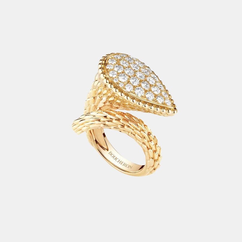 Bague Serpent Bohème Or jaune Diamant 1.27ct S Motif