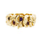 Bracelet Bracelet vintage en or jaune 750 serti d’améthystes, grenats et quartz rutile 58 Facettes 35227