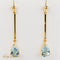 Boucles d'oreilles Ohrhänger - Boucles d’oreilles en or 750 avec aigues-marines 58 Facettes 2537
