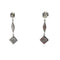Boucles d'oreilles Boucles d’oreilles pendantes géométriques en or blanc 14K et diamants 58 Facettes UN0151