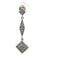Boucles d'oreilles Boucles d’oreilles pendantes géométriques en or blanc 14K et diamants 58 Facettes UN0151