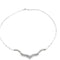 Collier Collier en or blanc 14 carats et diamants taille brillant 58 Facettes UN0136