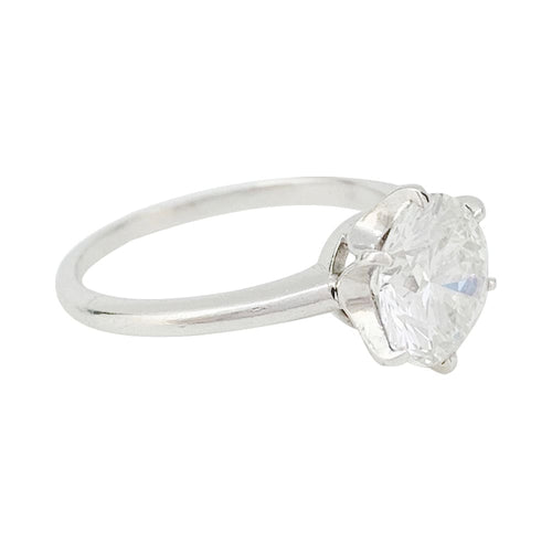 Bague 53 Solitaire - Bague en platine 950 avec diamant 2,23 ct 58 Facettes 31441